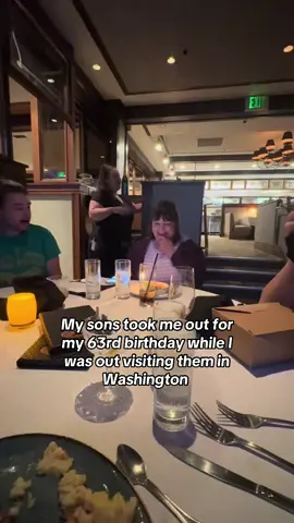 My birthday today August 20th. While visiting my sons in Washington. They made my trip so special. I love you both very much ❤️ #washington #tacoma #seattle #gigharbor #birthday 