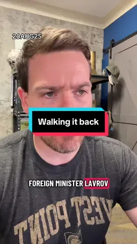Russia is walking it all back 