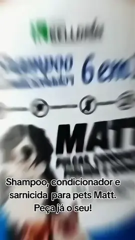 Shampoo E Condicionador 6 Em 1 Anti Parasitas Cães Gatos E Equinos Matt Kelldrin 500ml#shampoo #caes 