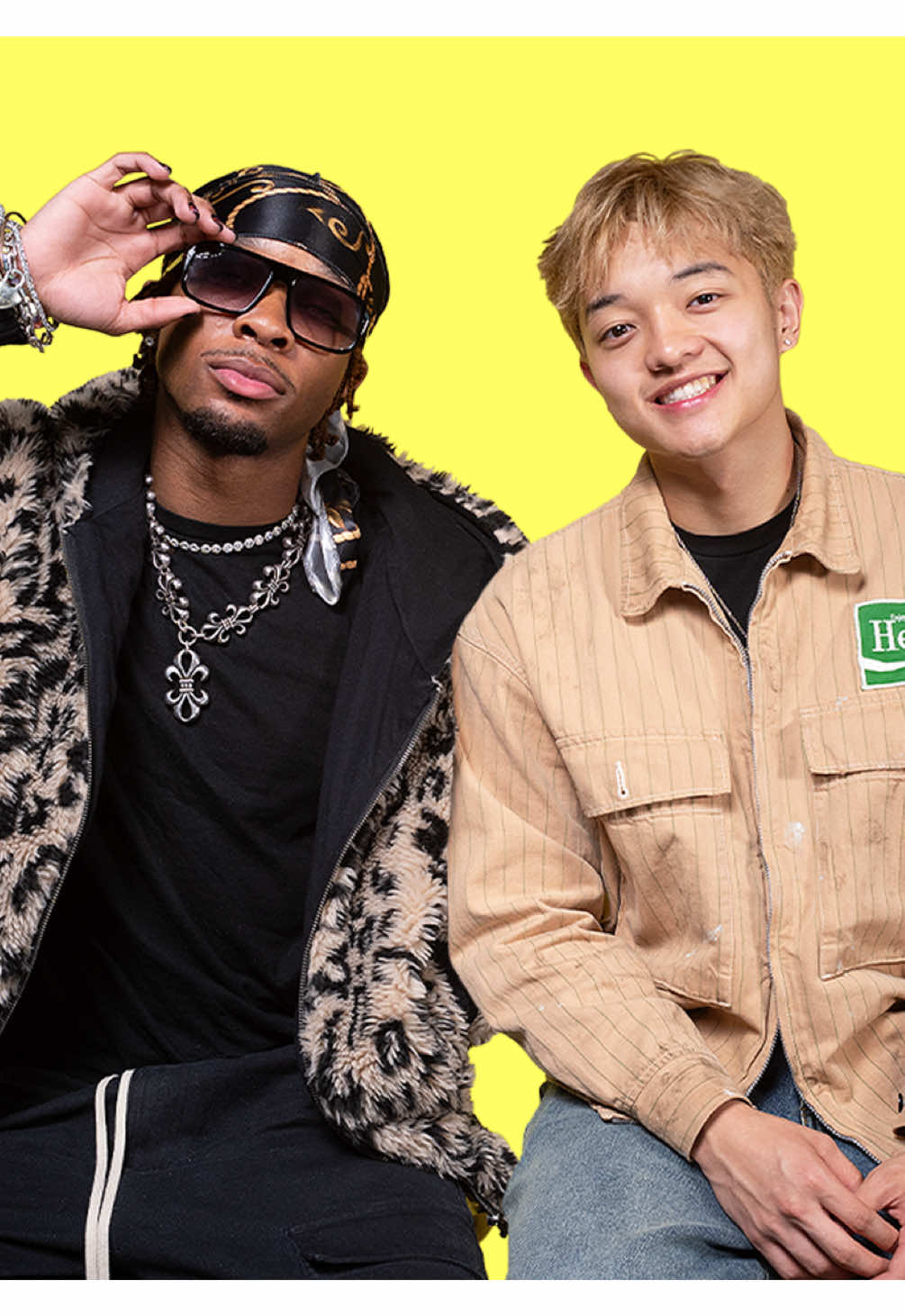 bring your best friend and meet @d4vd & @Jason on the west end uptown 🔥 the duo stopped by #verified to break down their hit song 