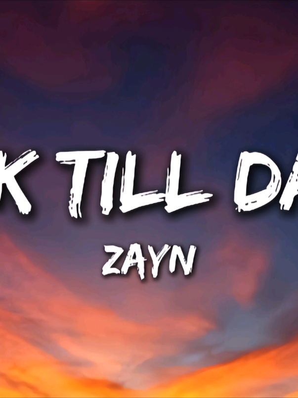 ZAYN - Dusk Till Dawn (Lyrics) ft. Sia #zayn #dusktilldawn #music #lyrics 