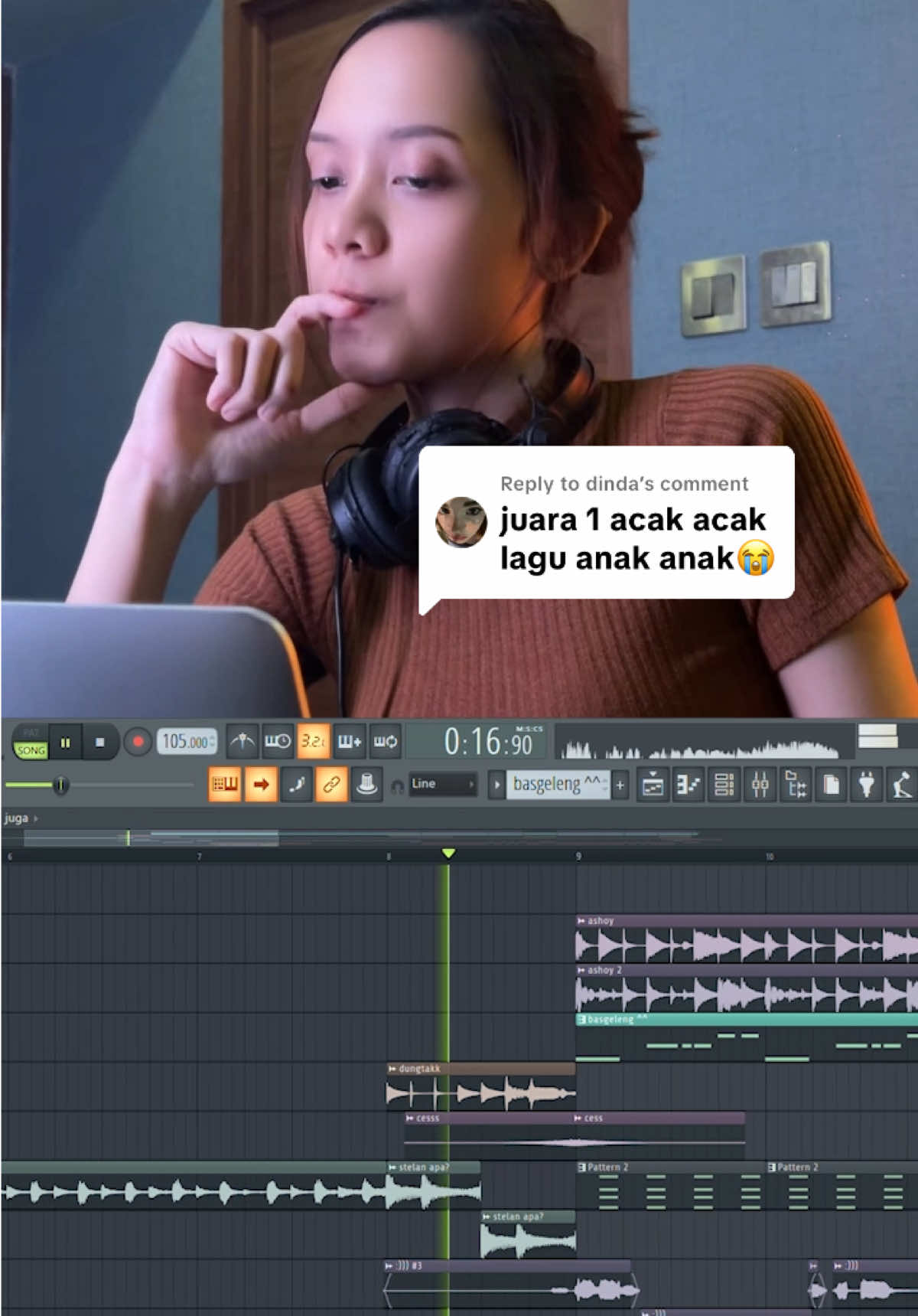 Replying to @dinda hehehe maap. Tapi kgn g ^^ #fyp #laguanakanak #flstudio #dangdut #fypシ゚viral 