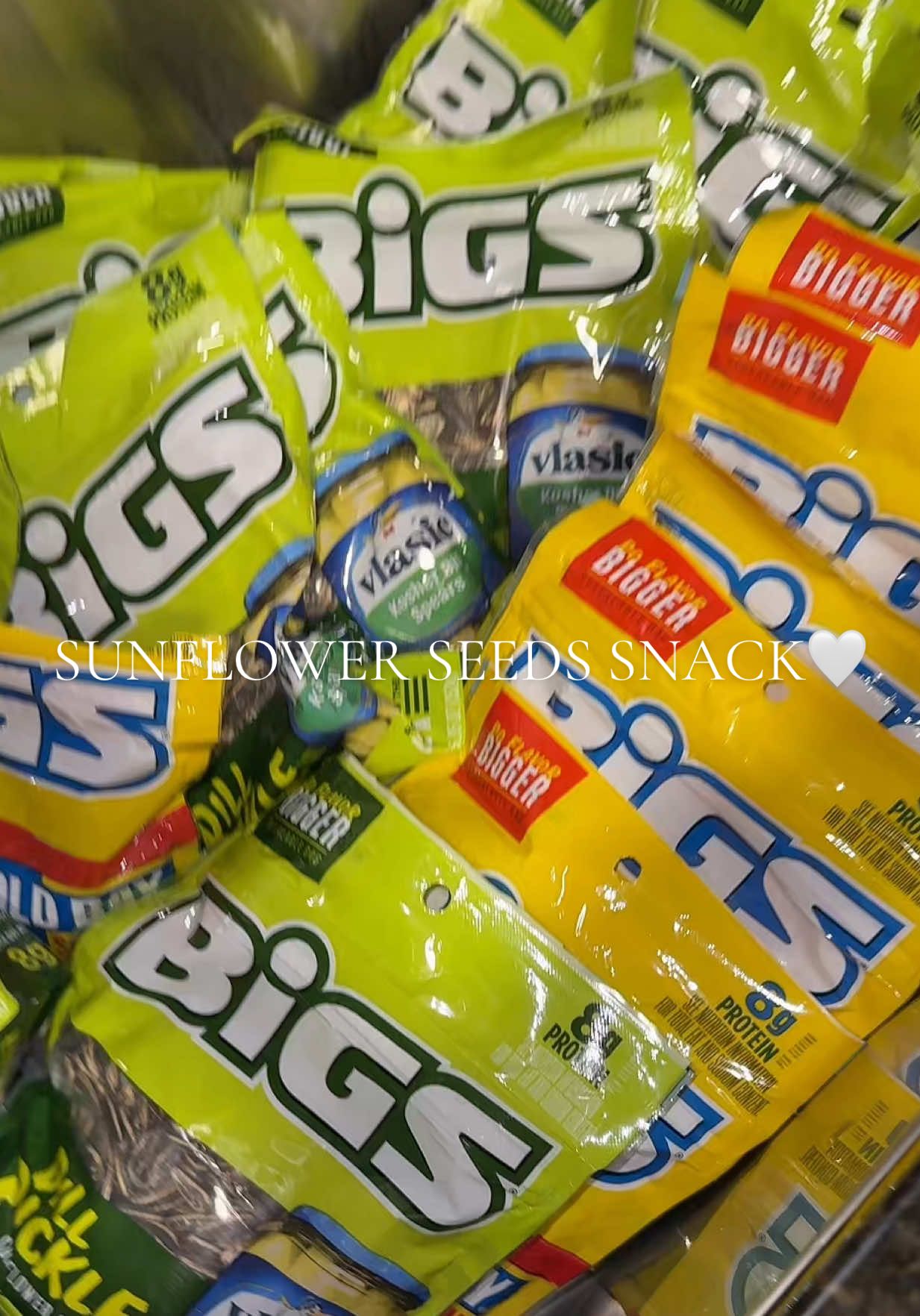 I’m not saying we’re obsessed with sunflower seeds..we’re definitely fond of them if that’s what you’re insinuating. 😏 • #bigssunflowerseeds #dillpickle #oldbay #fyp #snacks 