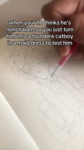 he more of a yandere tho always stalking me 😂✌️ #art #femboy #ilovemyhb #appreciation 