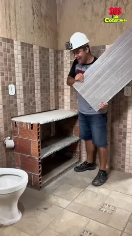 Crazy idea: 🤯 Concrete cabinet in bathroom