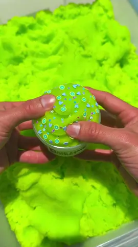 Pixie lime sorbet! Dropping this Friday at 7pm est in our shop at slimeobsidian.com or link in bio! Set an alarm so you don’t miss it😊 #fyp #asmr #satisfying 