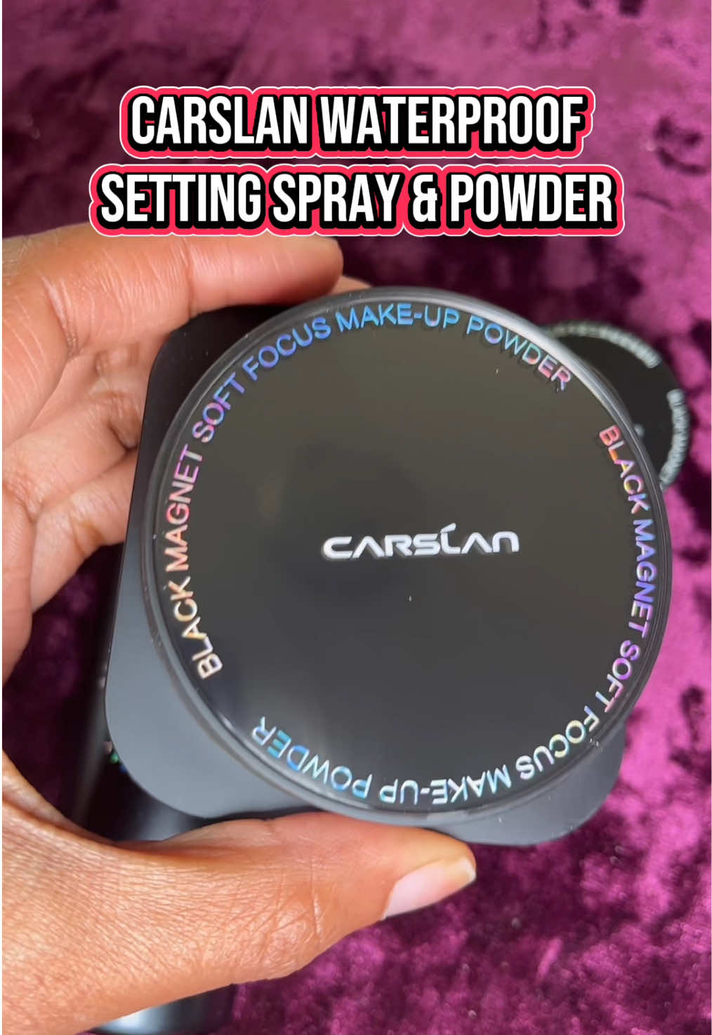 My new setting spray & setting powder!! #waterproofmakeup #carslan #settingspray #settingpowder #summermakeup 