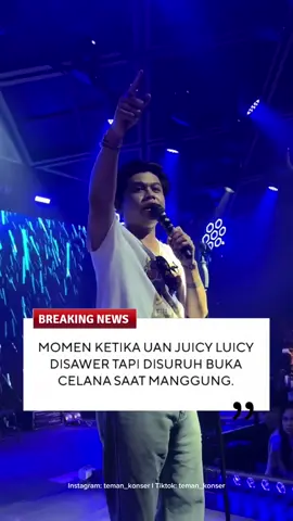 Vokalis Juicy luicy, Julian kaisar. mengalami pelecehan verbal saat tampil di sebuah club malam di Jakarta. Seorang penonton wanita menyawer sang vokalis tapi meminta sang vokalis tersebut untuk membuka celananya. 🎥: nightclub.jkt #konserjakarta #konsergratis #infokonser #konsermusik #juicyluicy 