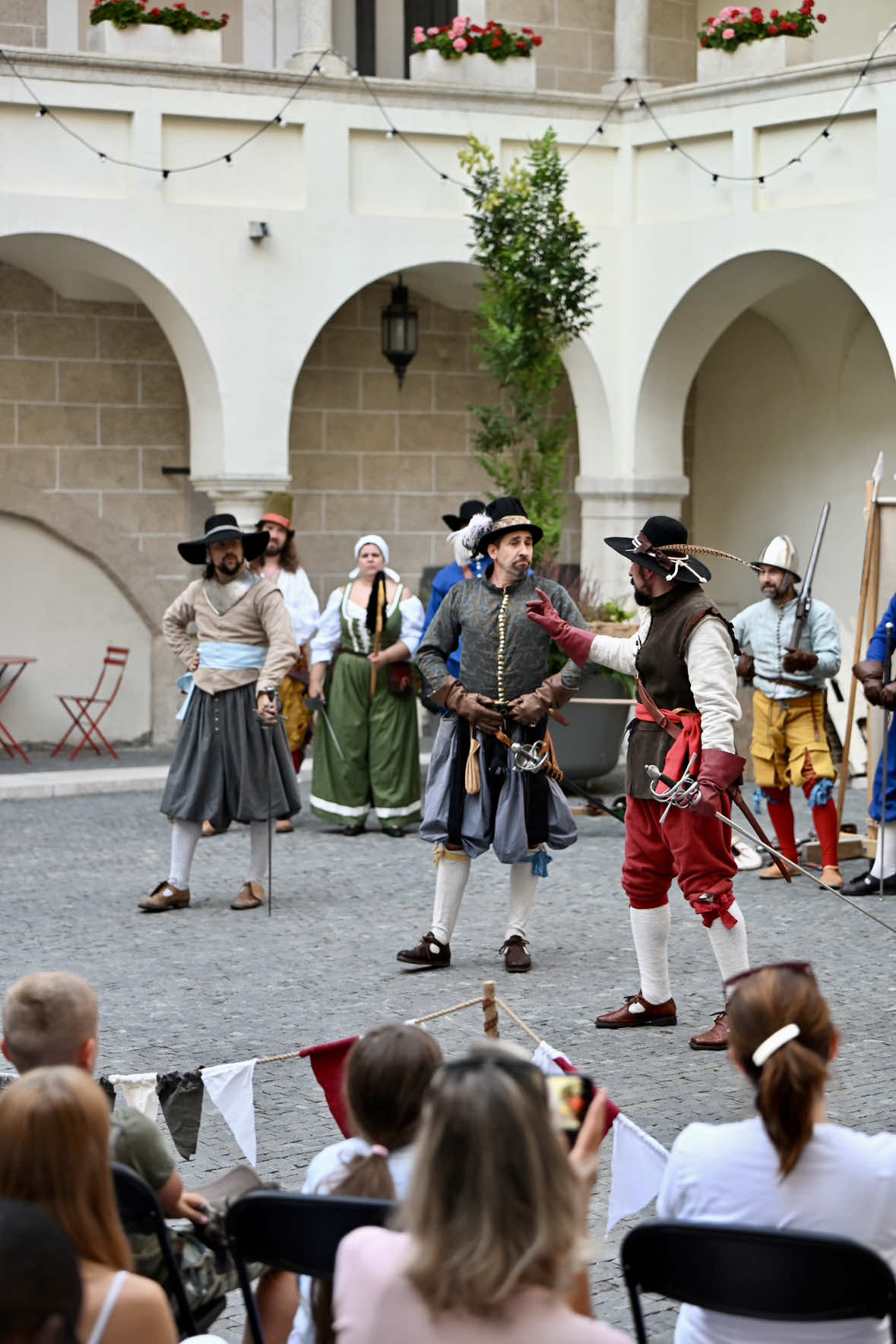 Swordsmen in Old Town Hall 🤺 If you’re in Bratislava, you can still see this performance next Tuesday 26.8. at 6:30 p.m. ⚔️ #bratislava #fyp #swordsmen #fencingtiktok 