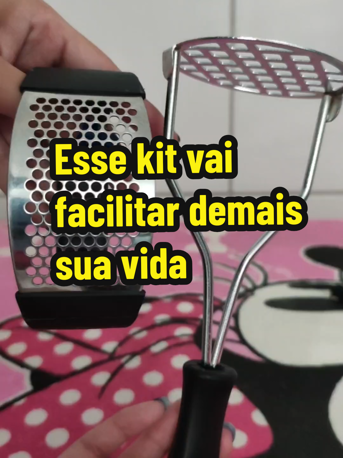 Kit 2 Utensílios  - Amassador de batata e alho #tiktokshopchegou #pravocê #CozinhaPrática #AchadinhosTikTok