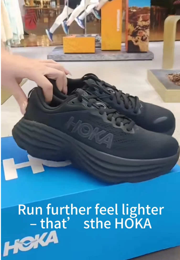 ⏳ Don’t wait! HOKA Bondi 8 Wide All Black – selling out faster than ever. #HOKABondi8 #WideFit #AllBlackStyle #TikTokDeals #FYP