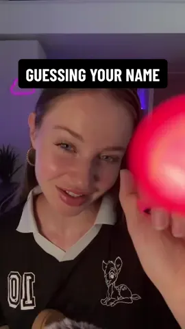 If I get your name right, comment a ✅ & go to bed, and if I didn’t guess your name, leave a comment for the next vid!🥰👇🏻 #asmrguessinggame#asmrnametracing#asmrsounds#satisfyingsounds#asmrsleep#asmrrelax#asmr#fyp