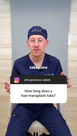 How Long Does A Hair Transplant Take? #Lengthofhairtransplant #plasticsurgeonnyc #hairtransplant #plasticsurgery 