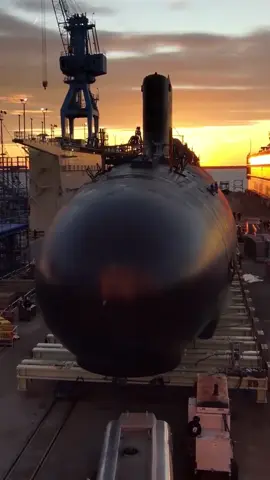 Launching of nuclear submarine USS Massachusetts #submarine #nuclear #launching #unitedstates #brandnew 