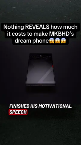 Nothing REVEALS how much it costs to make MKBHD’s dream phone😱😱😱 #nothing #clips #fyp #marquesbrownlee 