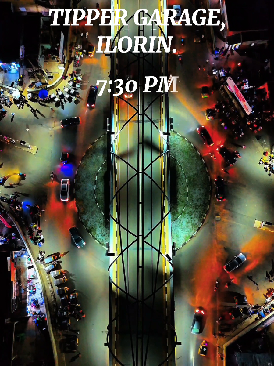 Tipper Garage 🔥,  where Ilorin’s night hustle comes alive. Seen from the skies, it’s pure magic. #ilorin #tanke #unilorin #fyp #kwara @studio de lex 