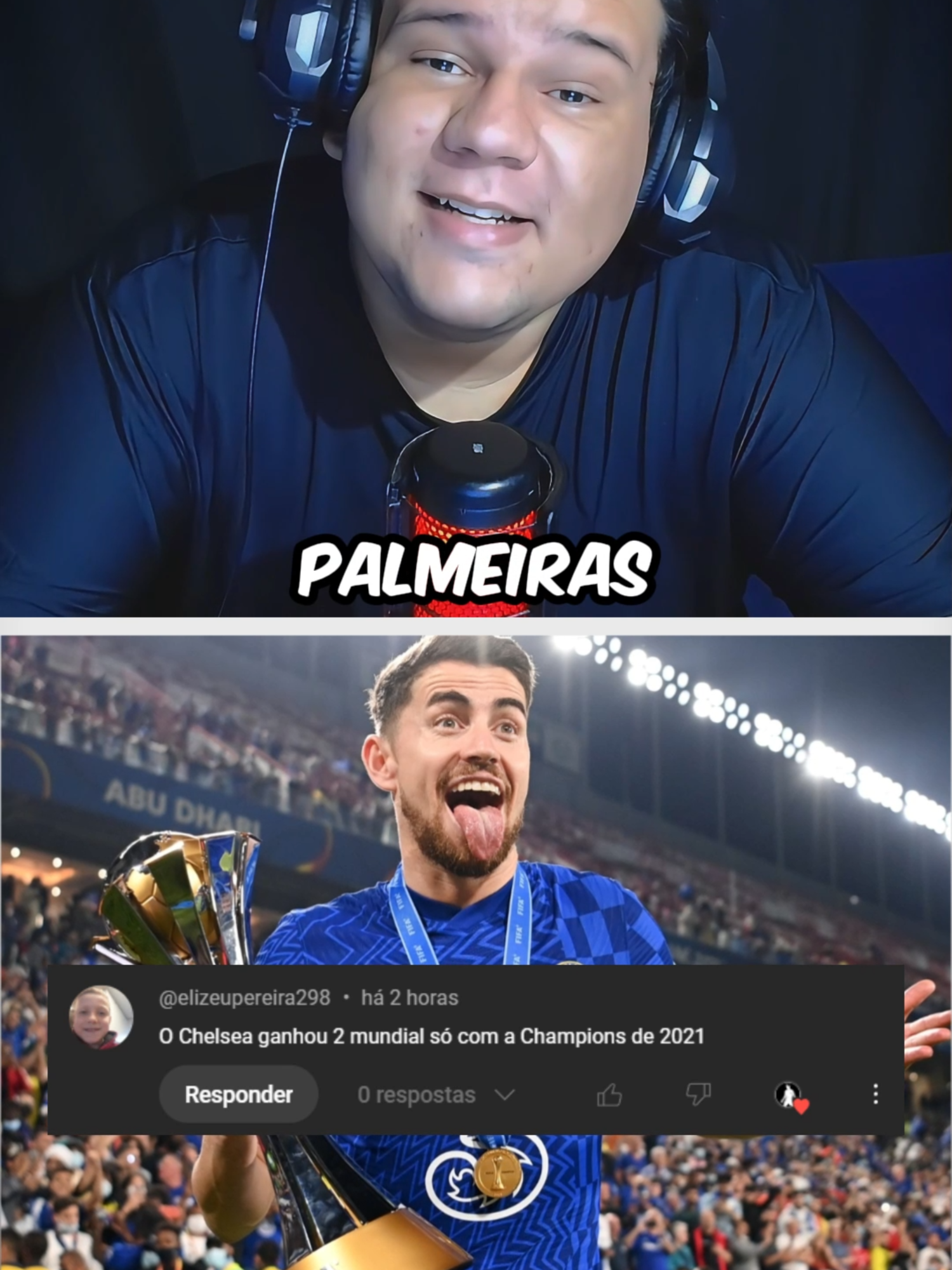 😎TUDO LEVA AO MAIOR CLUBE DO MUNDO KKKKK #futebol #corinthians #futebolbr #brasil #palmeiras