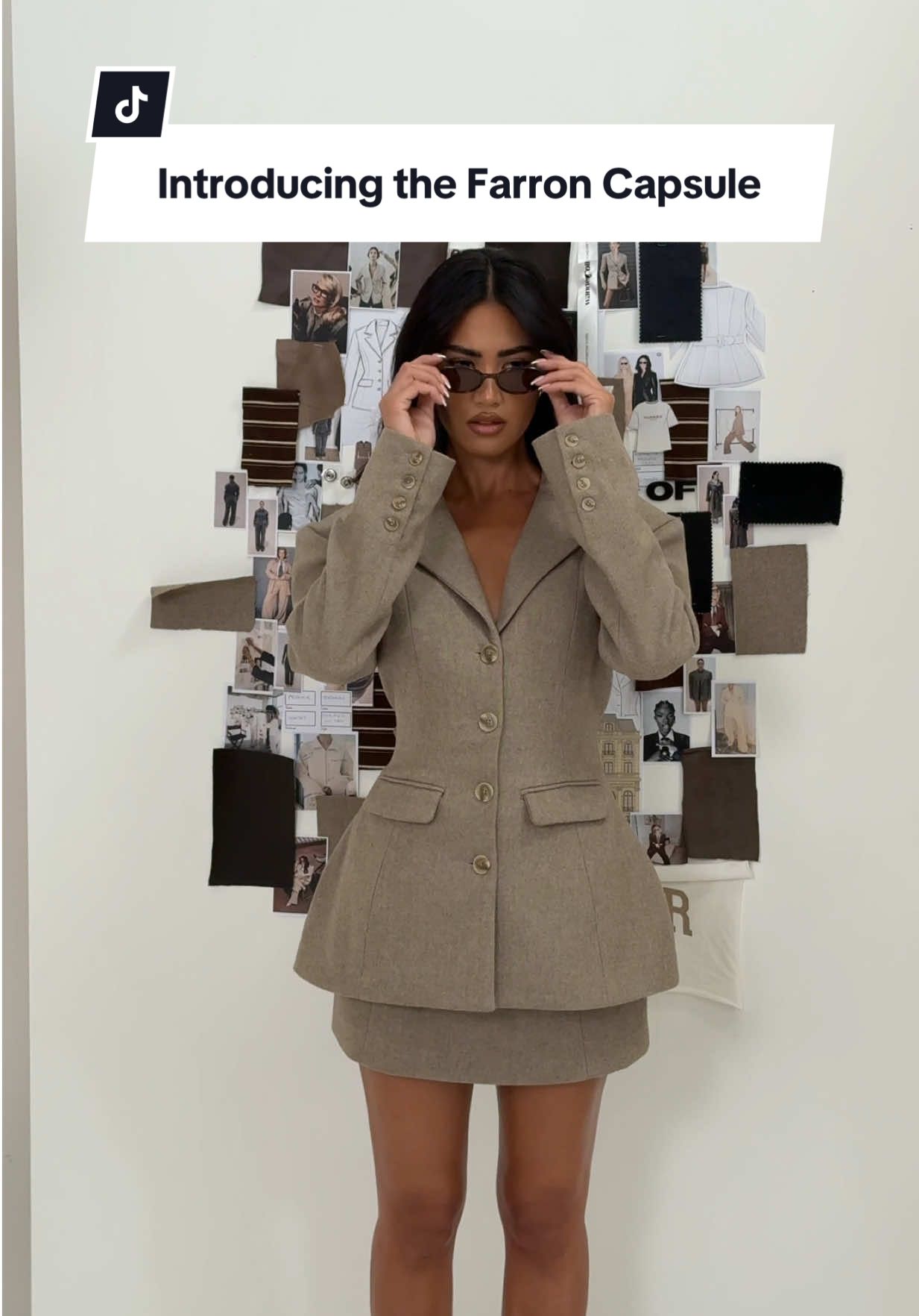 Introducing the Farron capsule, timeless, classic & trustworthy… just like our very own girl Farron 🤝🤎 launching 26th August 6pm #blazer #synchedblazer #wanderdoll #newcollection #fashionbrand 