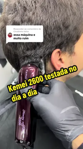 Respondendo a @Cinadinho delas Kemei 2600 na pratica AO VIVO no dia a dia,máquina boa e barata🤑 Link no carrinho laranja pra quem quiser✅ #kemei2600 #tiktokshop 