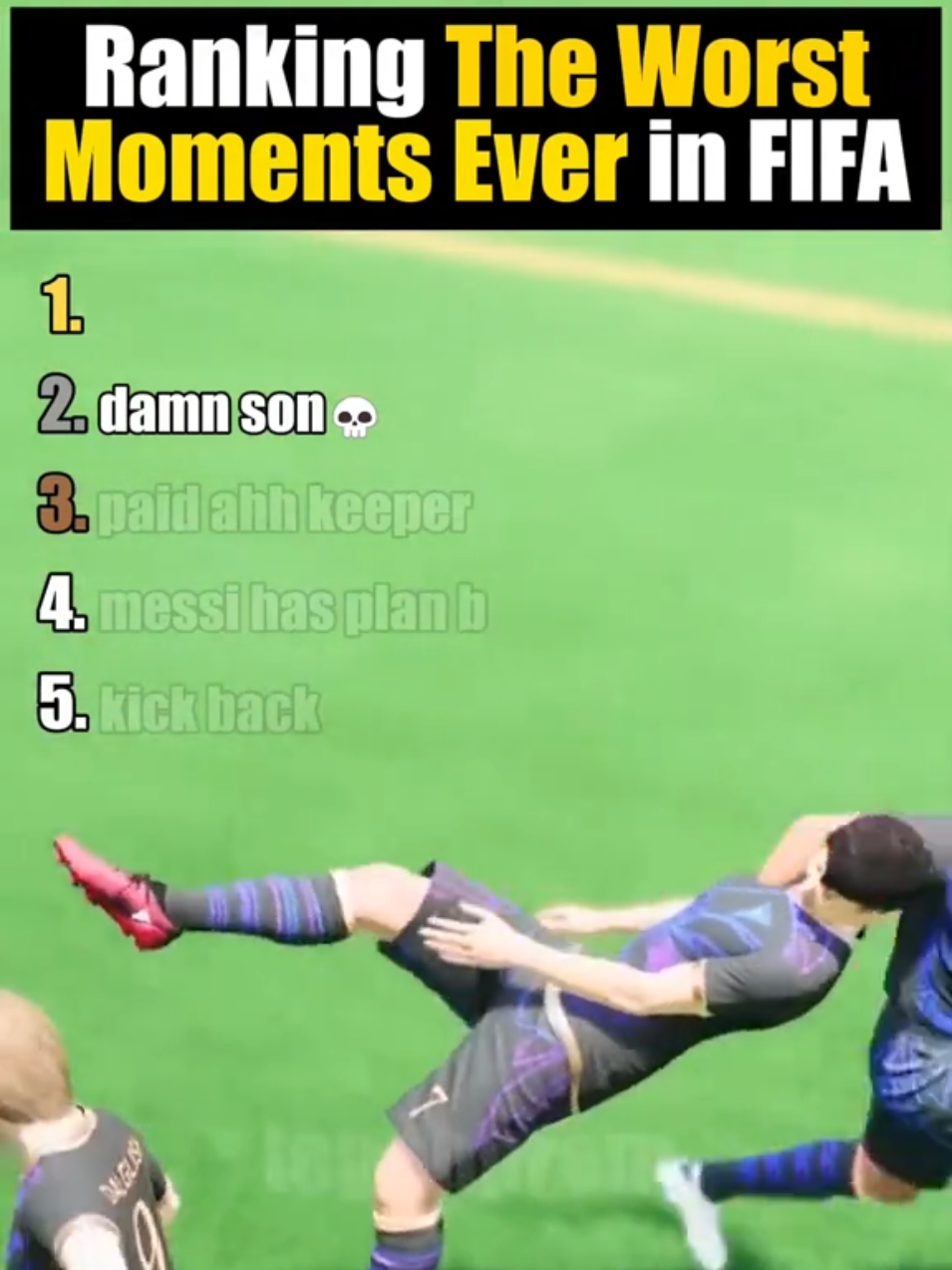 Ranking The Worst Moments Ever in FIFA #fifa #eagames #football #shorts 