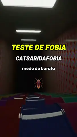 Teste de fobia, CATSARIDAFOBIA (medo de barata) #fobia #teste #medo  #barata #suspense 