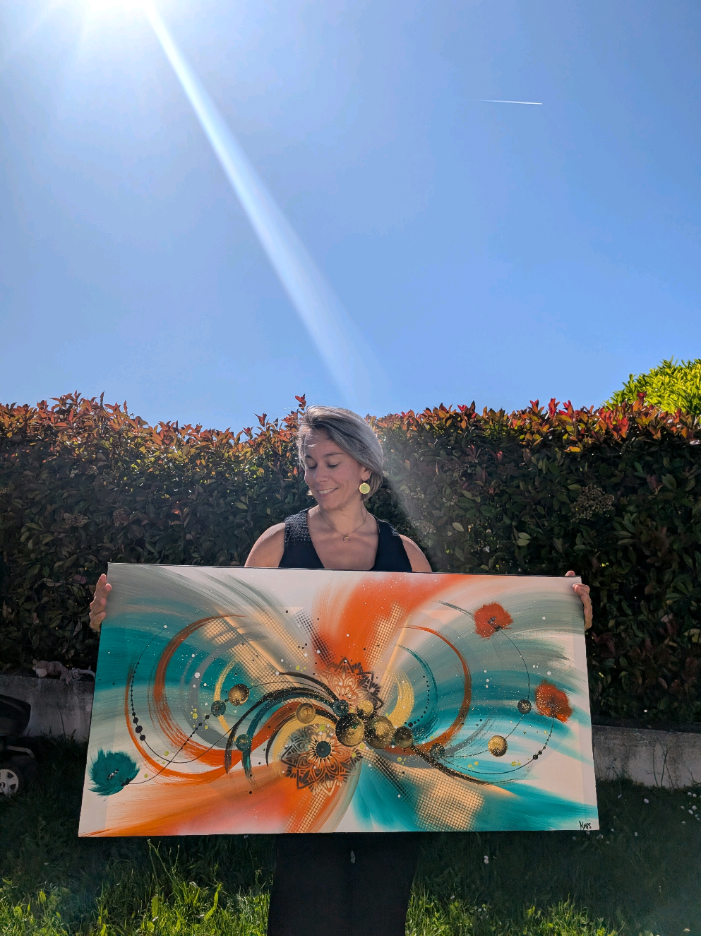 je travaille sur commande selon vos couleurs 👍 lien de mon site en bio. soutenez l'artisanat français 🇫🇷  #artisanatfrançais #Peinture #tableau #création #art 