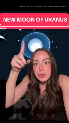Uranus is mooning us… astronomers discovered a new moon around the planet! #space #Astronomy #nasa #solarsystem #TikTokLearningCampaign  