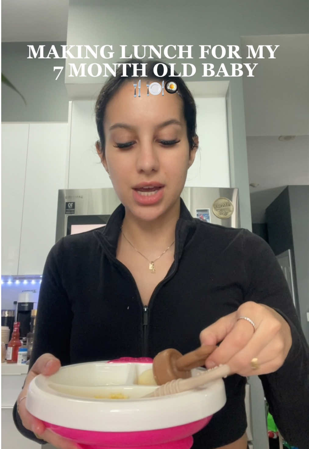 on our 50th ep of miss rachel and its not even nap time yet 😭🙃 but lets make my baby’s lunch 🤍🍽️ #MomsofTikTok #babyledweaning #blw #babyfood #momlife 