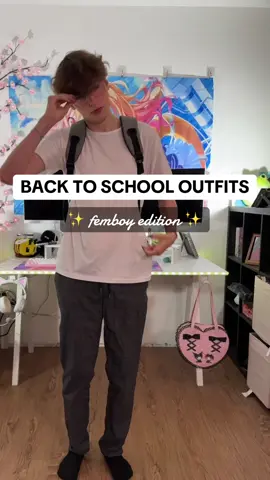 what’s your fav?? 😋💖 #femboy #backtoschool #cutecore🎀🦴🍮🐾  #femboycosplay #pagingdrbeat 