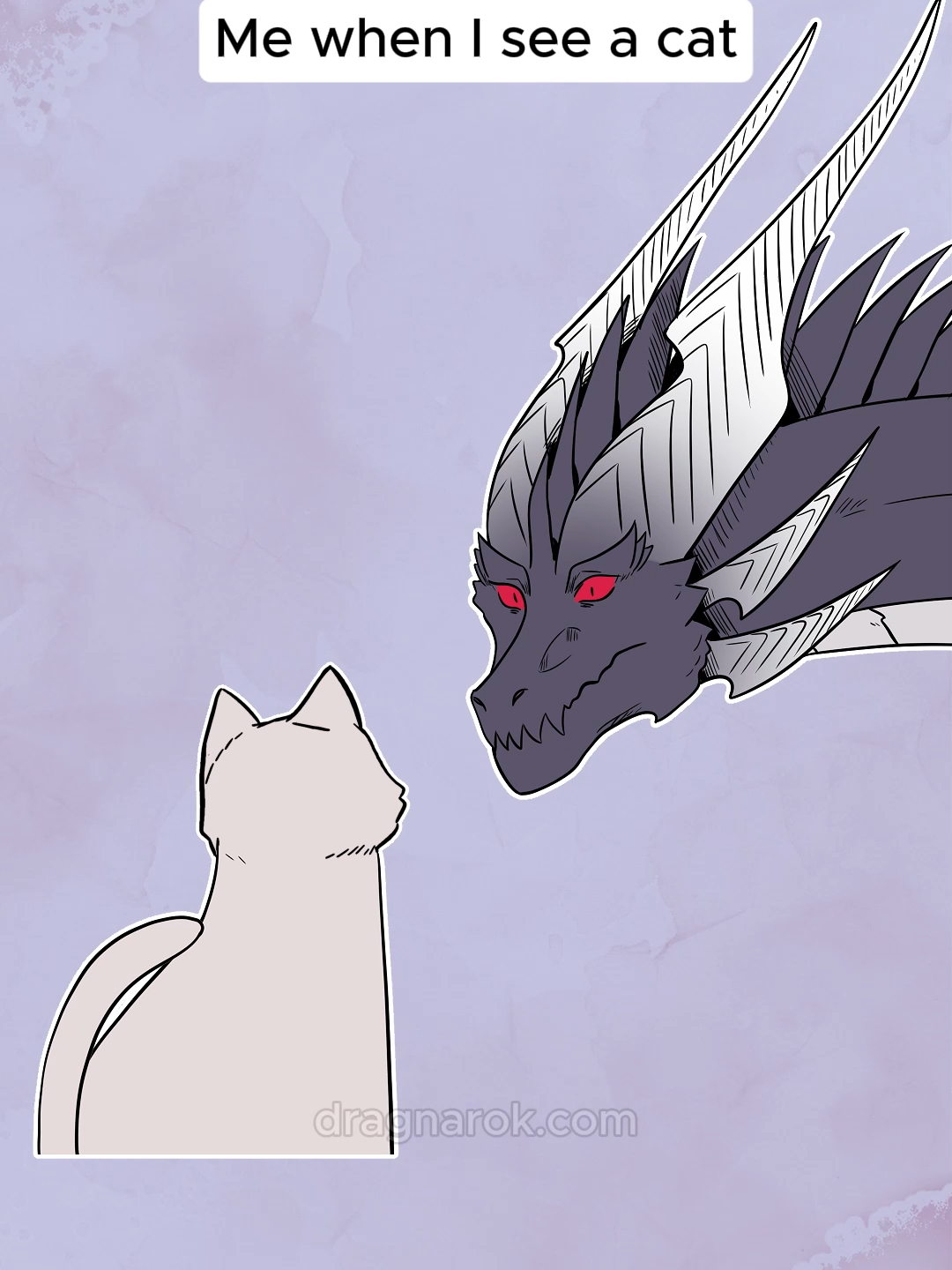 Every time I see a cat in public #cat #meow #funny #skit #dragon #comic