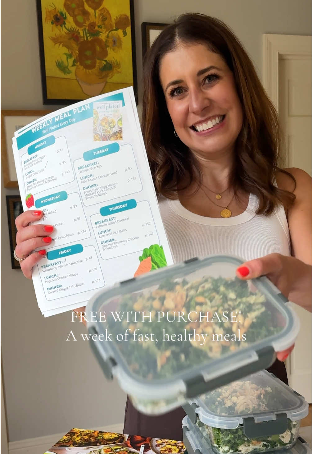NEW!! FREE Meal Plan Companion Guide with my cookbook, Well Plated Every Day!🎉 This time of year is craaaaazy, so I made you a Back-to-Busy Meal Plan to make your week easier! It features a week of fast, healthy recipes from my new book, grocery lists, and a prep guide. It’s GOLD, and it’s yours FREE when you purchase a copy! Here’s how to get it: 1. Purchase a copy of Well Plated Every Day from any retailer (it’s just $19 on Amazon right now!) 2. Fill out the form at the link in my bio 3. I’ll email you your free guide! ✔️ Includes a full week of breakfasts, lunches, and dinners using cookbook recipes ✔️ Two grocery list options (all meals or dinners only) ✔️ A realistic prep guide so you can stay ahead and organized This offer ends on September 30 so don’t wait! Please note this is for new purchases of the book only, not prior purchases. If you’ve already purchased a copy, THANK YOU! I am so appreciative of your support. This is a great opportunity to gift one to a friend, or get ahead on holiday shopping.