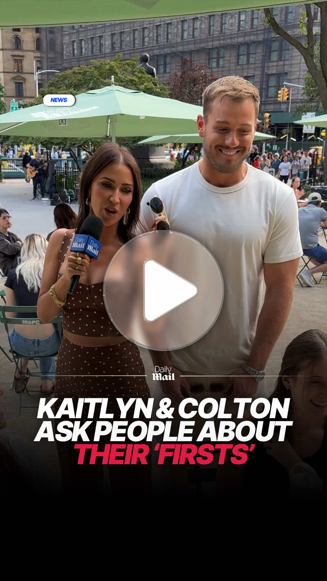 Kaitlyn Bristowe and Colton Underwood aren't scared of asking the tough questions #realitytv #first #newyorkcity 