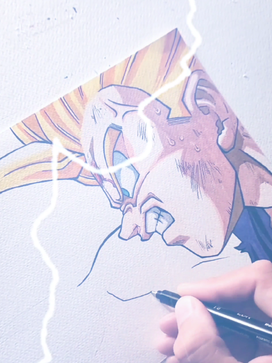 Gohan ssj  - DragonBall Z  Drawing  #gohan #dragonballz #dragonball #anime #animeart 