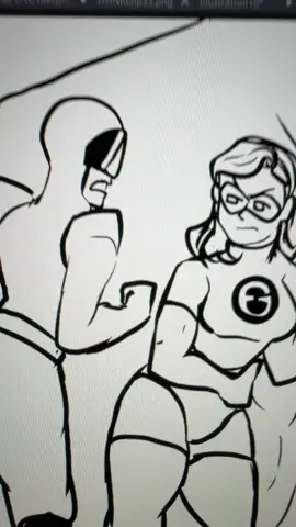Why did Elastic girl do that?? She didn’t but apogee still should be put down a peg so She said her mind. #art #incredibles #apogee #elastigirl #theincredibles 