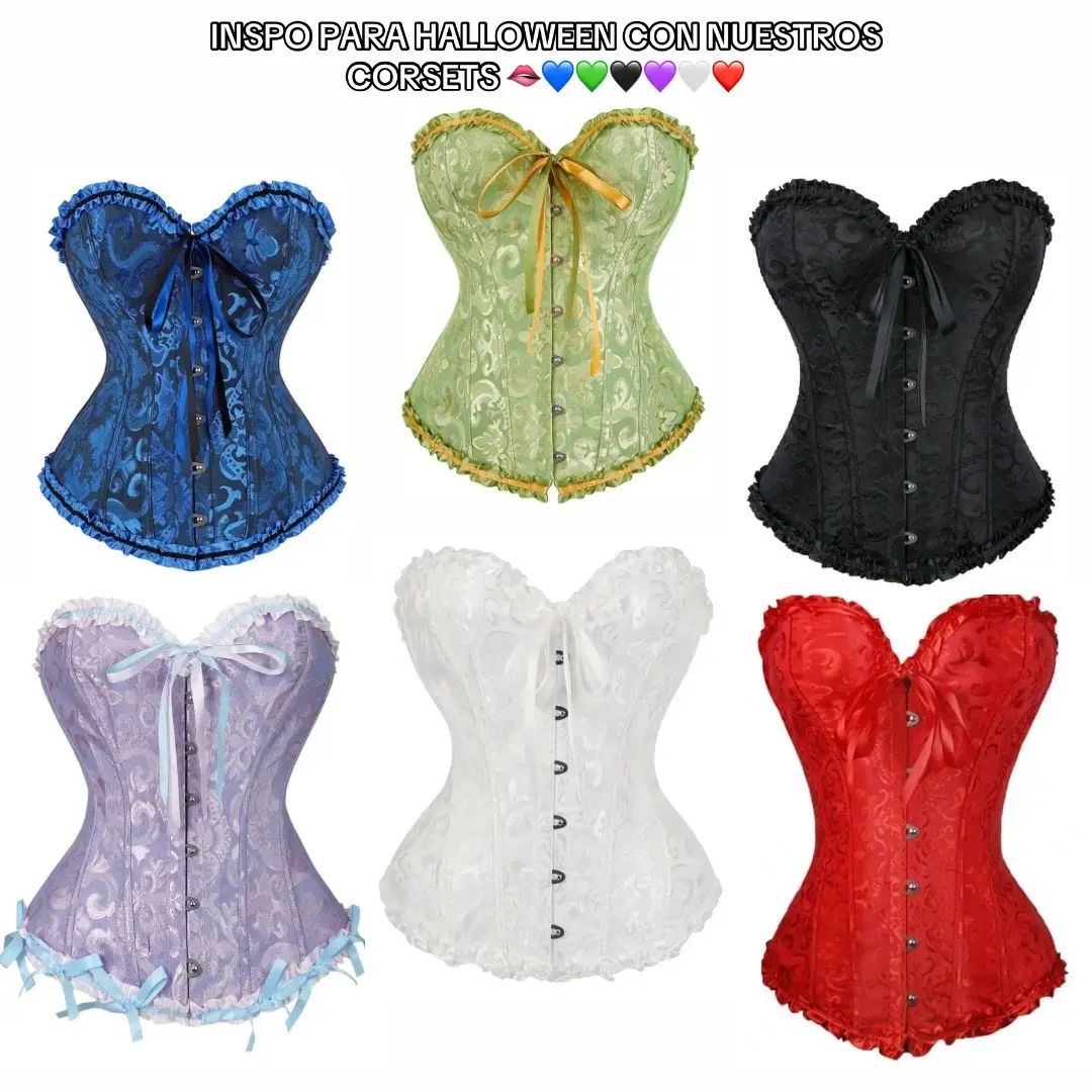 Inspírate con estas ideas de disfraces y atrévete a crear el tuyo con nuestros corsets perfectos para Halloween! 👉 Haz tu pedido en preventa y asegura tu corset antes de que se agoten. #corsets #princesasdisney #halloween #disfrazhalloween #lima 