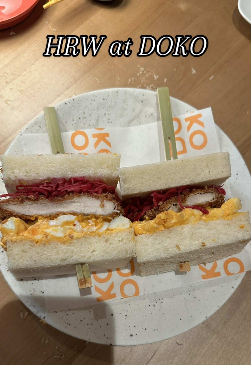 Houston Restaurant Week at it again, this time DOKO, and that’s the perfect time to try something different 🍣🍱 #hrw #doko #sando #houstoneats #houstonsushi 
