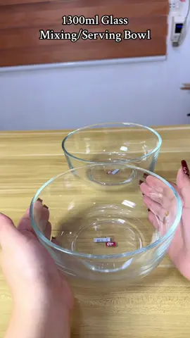 Malaking size na to! #glassservingbowl #glassbowl #glasssaladbowl #glassbakingbowl #bowl