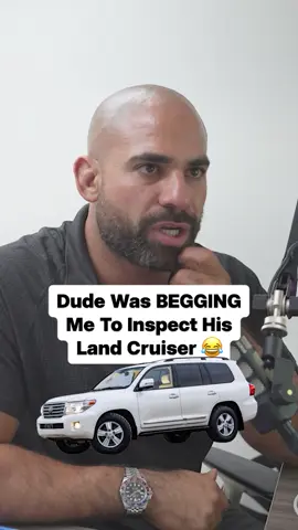 Dude almost paid me to inspect his Land Cruiser as soon as I said this. #landcruiser #usedcars #cartrade #automotive #carnegotiation