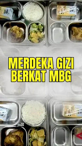 MBG bentuk komitmen pemerintah mewujudkan merdeka Gizi bagi anak Indonesia melalui dukungan nyata terhadap pemenuhan gizi seimbang. #MBG #MerdekaGizi #AnakIndonesia #GiziSeimbang
