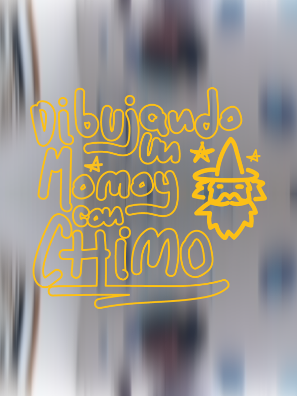 PINTANDO UN MOMOY CON CHIMO 🧙‍♂️✨ #artevenezolano #momoi #chimo #arteconchimo #art 