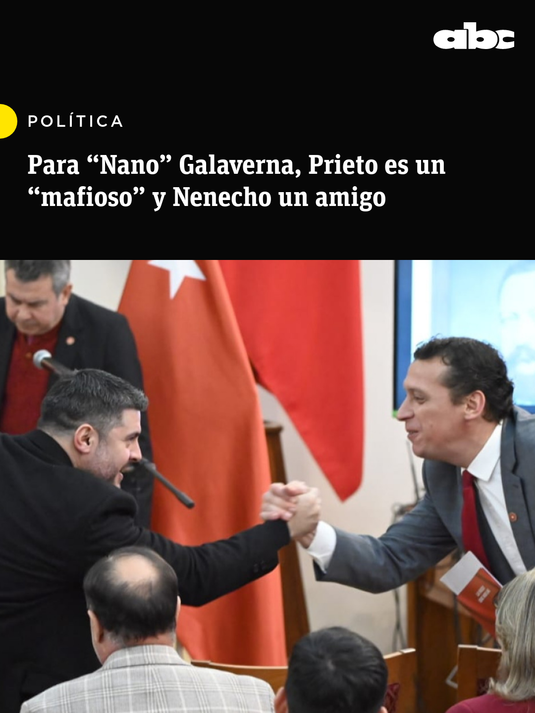 “A mis amigos los limitó a quererlos y apreciarlos”. Así respondió el senador cartista “Nano” Galaverna al ser consultado sobre la gestión del intendente de Asunción, Óscar “Nenecho” Rodríguez, que actualmente soporta una intervención en su administración que debería terminar en tres días más. www.abc.com.py