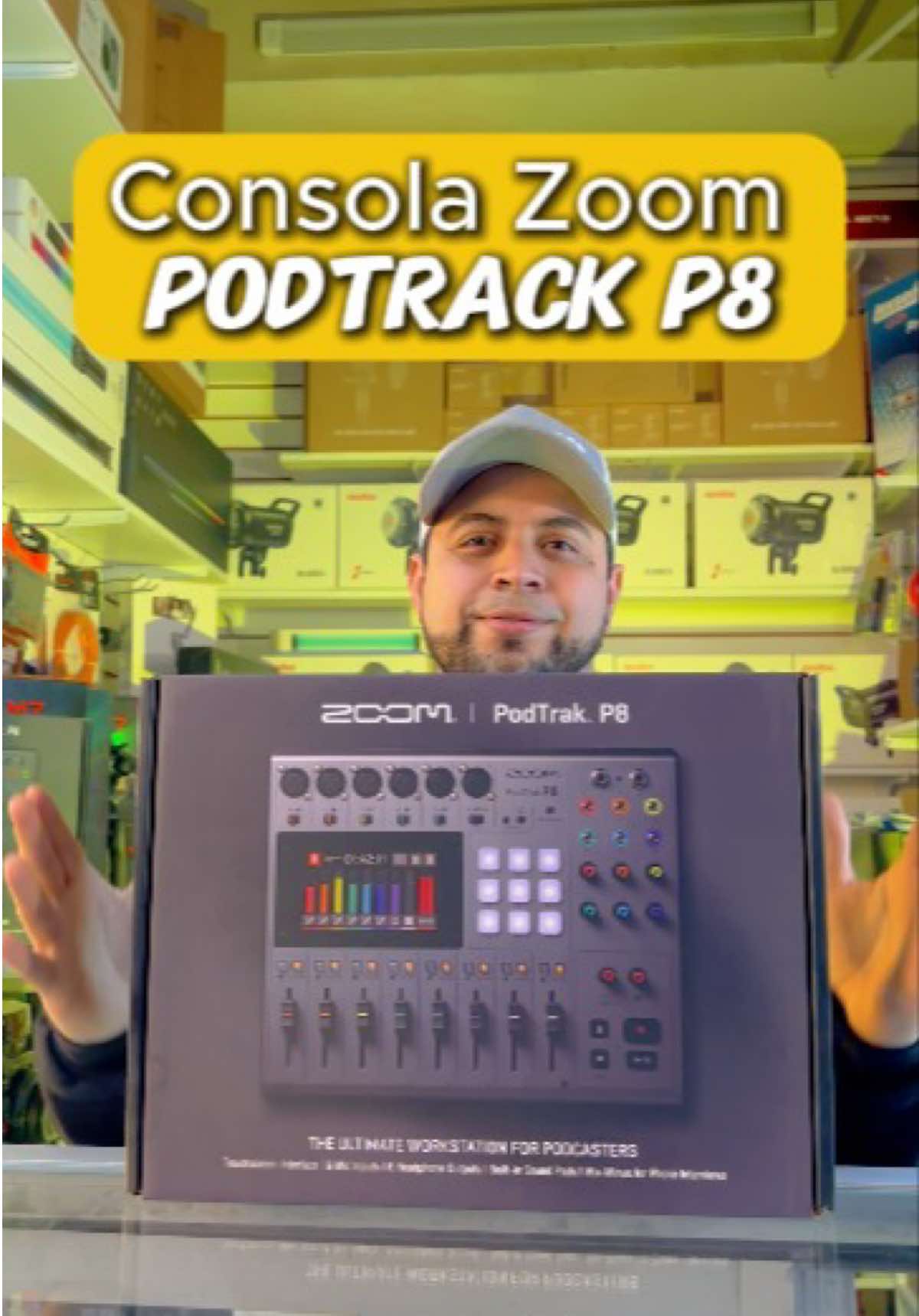 🎙️✨ Lleva tu podcast al nivel profesional con la Zoom PodTrak P8. ✅ Hasta 6 micrófonos con calidad de estudio ✅ Pads para jingles y efectos en vivo ✅ Grabación y edición directa, sin necesidad de PC Tu voz merece sonar con potencia y claridad. 👉 Disponible en Datastore Perú Encuéntranos en el CC. Polvos Azules - nivel sótano pasaje 14 tienda 15 #consoladeaudio #podcast #zoom #consolazoomP8 #streaming 
