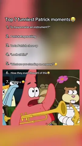 Top 7 Patrick Star moments😂 #patrickstar #spongebob #spongebobandpatrick #spongebobfunnymoments #patrickstarfunny 