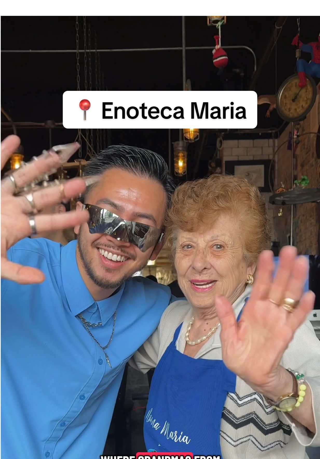 Ep. 16 | NYC Spot Where Grandmas Cook 👵🏻⬇️ Follow me for more food recommendations! 😄 📌 Save this and share with someone you’d bring here 😊👇🏻 📍 Enoteca Maria “Nonnas of the World” ⭐️ 4.8/5 (1,500+ reviews) 27 Hyatt St, Staten Island, NY 10301 In honor of his late mother Maria, Jody or “Joe” decided to open up a restaurant where he had nonnas from all around the world cook, which was a unique concept that ended up making a huge cultural impact and turning his small Staten Island spot into one of NYC’s most talked-about hidden gems. What I ordered 🍽️: 	•	Dolmasi (Stuffed Grape Leaves) 	•	Pirojki 	•	Buglama (Azerbaijan Lamb Stew) 	•	Mint Feta dip with crackers 	•	Lasagna 	•	Capuzelle (Sheep’s head) 	•	Nutella cheesecake 	•	Crème brûlée —— #nyceats #nycrestaurants #nycbites #nycdatenight #nycdining #wheretoeatnyc #statenisland #italianfood #enotecamaria #nonnas #nycfoodie #nycfoodtiktok #thingstodonyc NYC’s most unique restaurant grandmas from different countries take over the kitchen every day, sharing their family recipes.