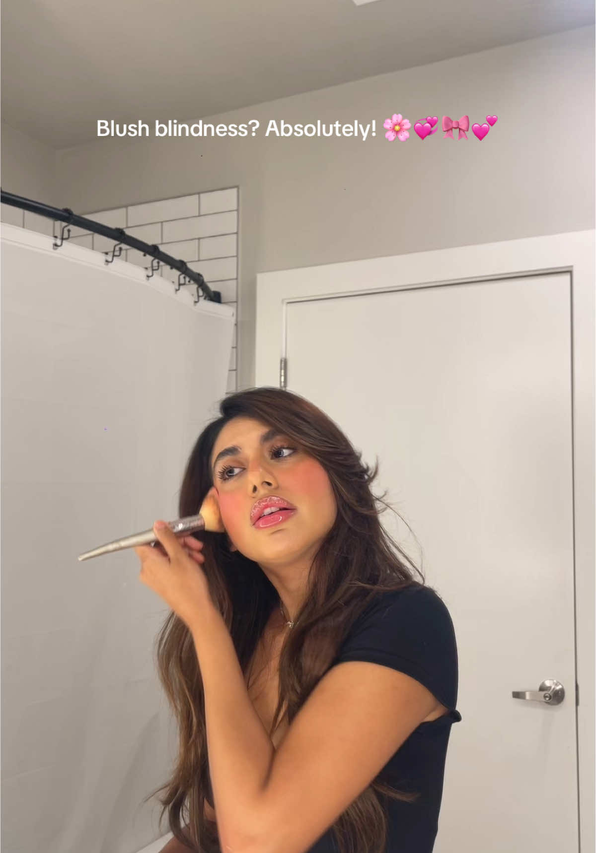 using one of my FAV pink blushes from @Juvia’s Place 💖🌸🎀 #juviasplaceblush #blush #makeup #fyp #atx 