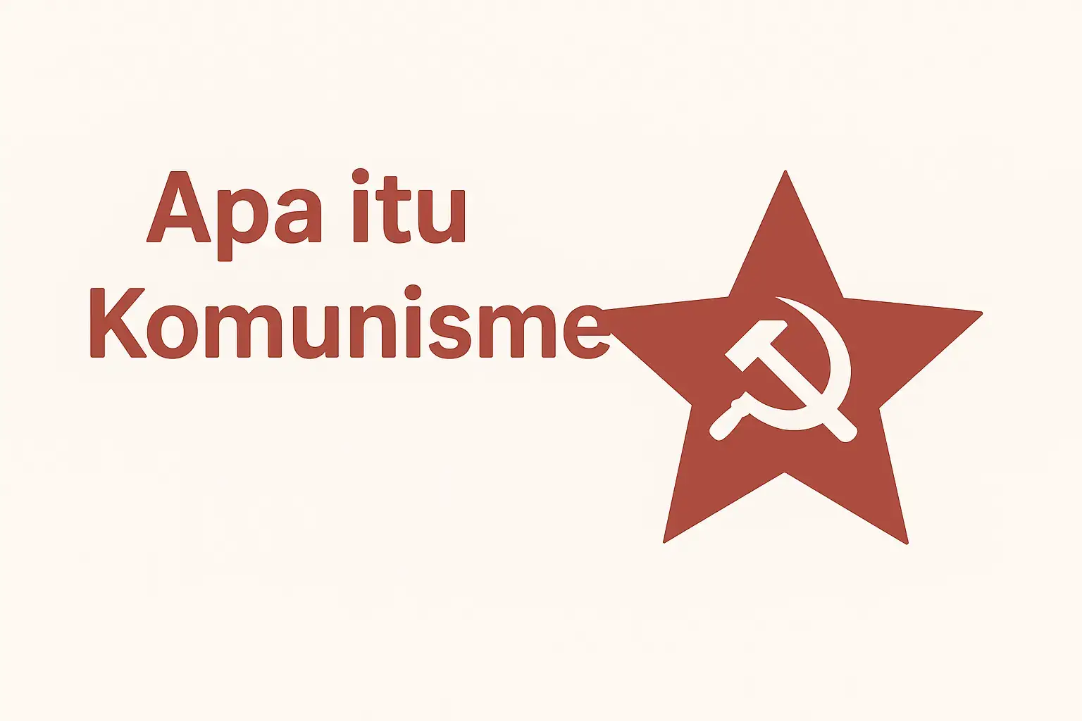 Apa Itu Komunisme? Ideologi politik, sosial, dan ekonomi yang bertujuan menciptakan masyarakat tanpa kelas & tanpa kepemilikan pribadi atas alat produksi. # Asal-usul Dipopulerkan oleh Karl Marx & Friedrich Engels Buku: Manifesto Komunis (1848) Ide utama: sejarah manusia = perjuangan kelas # Prinsip Utama 1. Penghapusan kepemilikan pribadi alat produksi 2. Produksi untuk kebutuhan bersama 3. Masyarakat tanpa kelas (egaliter) 4. Solidaritas internasional # Komunisme vs Sosialisme Sosialisme: masih ada negara mengatur ekonomi Komunisme: tujuan akhir = masyarakat tanpa negara # Praktik di Dunia Negara/rezim yang pernah atau masih mengklaim komunis: Uni Soviet (1917–1991) Tiongkok (masih dipimpin Partai Komunis) Kuba, Vietnam, Korea Utara, Laos Pro & Kontra ✅ Kelebihan Kesetaraan sosial Anti-eksploitasi buruh Visi masyarakat adil ❌ Kritik Sering berujung otoritarianisme Minim inovasi & insentif Ekonomi tertutup tidak kompetitif # Kesimpulan Komunisme adalah ideologi besar yang mengubah sejarah dunia. Meski banyak dikritik, gagasan tentang keadilan & kesetaraan masih menginspirasi hingga kini. #fouryoupage #komunisme #kontenedukatif #faktasejarah #fyp 