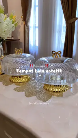 ✨Tempat bolu bahan akrilik dengan desain super mewah dan estetik. Ada 2 ukuran ya. Langsung order di keranjang ya🛒