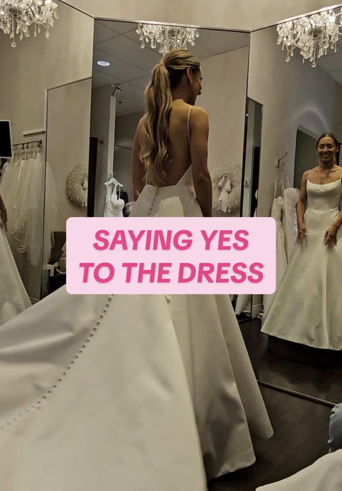 the dress of my dreams 🥹🤍✨ #weddingdressshopping #weddingdressinspo #bridetok #bridalstyle #weddingdresses 