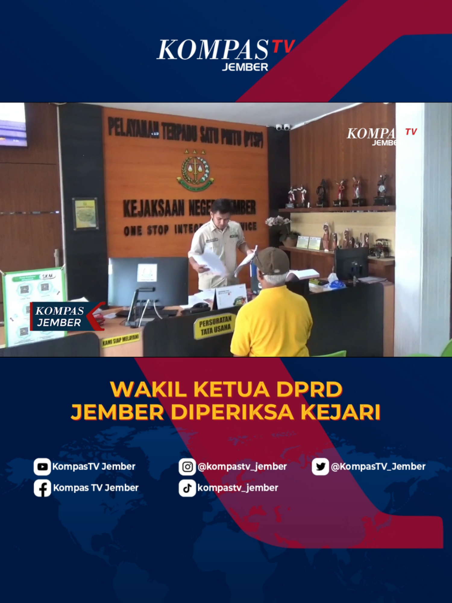 📍JEMBER – Kasus Korupsi Konsumsi Sosperda Rp5,6 Miliar! Wakil Ketua DPRD Jember, Dedy Dwi Setiyawan, diperiksa Kejari selama lebih dari 6 jam terkait dugaan korupsi dana konsumsi pada kegiatan Sosialisasi Perda (Sosperda) tahun 2023-2024. Total sudah 20 saksi diperiksa, kasus pun naik ke tahap penyidikan. Apakah akan segera ada tersangka? 👀 #KorupsiJember #DPRDJember #KasusKorupsi #KejariJember #BeritaTerkini #KorupsiIndonesia #JemberUpdate #BreakingNews #KompasTV