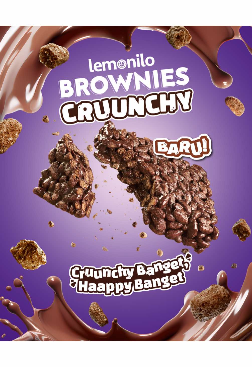 Ada yang CRUUNCHY banget, terus bisa bikin HAAPPY banget? 👀 BAARU! Brownies Cruunchy dari Lemonilo 🤩 Cemilan rice crispy bar yang dibalut cokelat brownies yang CRUUNCHY banget, bisa bikin kamu HAAPPY banget 😆🍫 Yuk cobain Brownies Cruunchy & check out sekarang! Tersedia eksklusif di TikTok Shop Lemonilo Official Store 🛒 #BrowniesCruunchy #CruunchyBangetHaappyBanget #Lemonilo